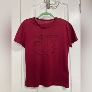 Red Sloth Graphic Tee